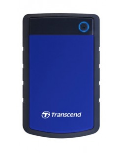 Твърд диск Transcend - StoreJet H3B, 4TB, външен, 2.5'', син