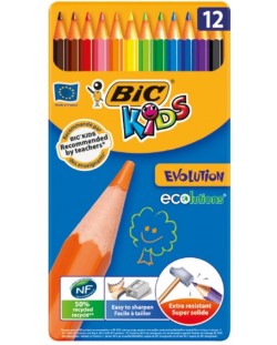 Цветни моливи BIC Kids Ecolutions  12 цвята, гъвкави