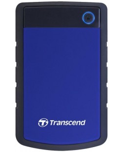 Твърд диск Transcend - StoreJet H3B, 1TB, външен, 2.5'', син