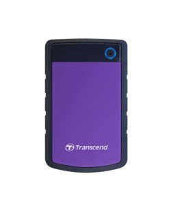 Твърд диск Transcend - StoreJet H3P, 2TB, външен, 2.5'', лилав