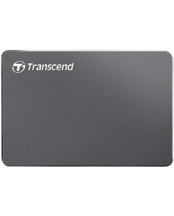Твърд диск Transcend - StoreJet M3, 1TB, външен, 2.5'', сив