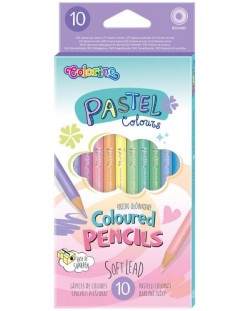 Цветни моливи Colorino Pastel - 10 цвята
