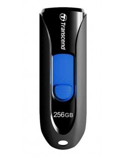 Флаш памет Transcend - Pen Drive, 256GB, USB 3.1, черна
