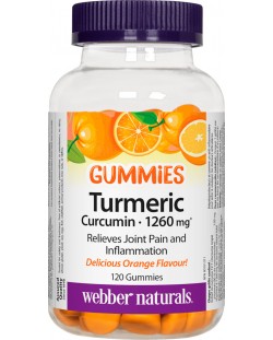 Turmeric Curcumin, 120 желирани таблетки, Webber Naturals