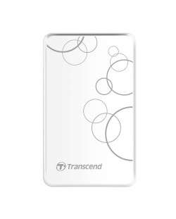 Твърд диск, Transcend StoreJet 2.5" 1TB A3, White