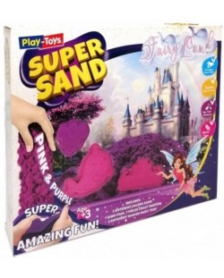 Творчески комплект кинетичен пясък PlayToys - Fairy Land