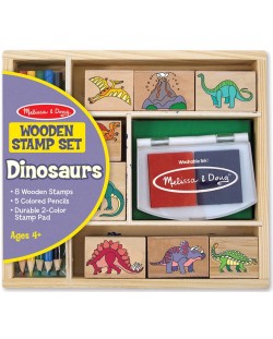 Творчески комплект с печати Melissa & Doug - Динозаври