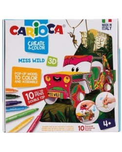 Творчески комплект Carioca Create & Color - Сафари Джип 3D
