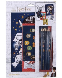 Творчески комплект Cerda Harry Potter - С моливи и стикери