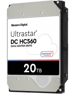 Твърд диск Westen Digital - Ultrastar DC HC560, 20TB, 7200 rpm, 3.5''