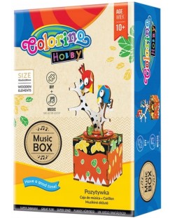Творчески комплект Colorino Hobby  - Направи си сам музикална кутия с птички