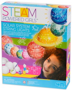 Творчески комплект 4M Steam Powered Girls - Оцвети сама, Слънчевата система