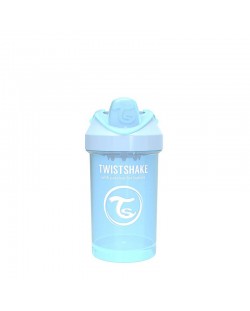 Бебешка чаша с преходен накрайник Twistshake Crawler Cup  - Синя, 300 ml