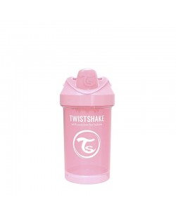 Бебешка чаша с преходен накрайник Twistshake Crawler Cup  - Розова, 300 ml