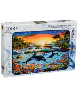 Пъзел Step Puzzle от 1000 части - Подводен рай, Ейдриан Честърман