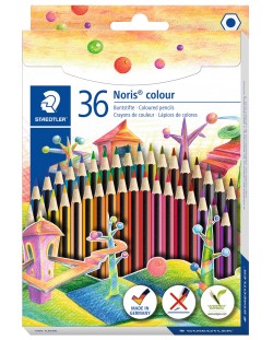 Цветни моливи Staedtler Noris Colour 185 - 36 цвята