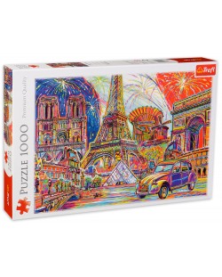 Пъзел Trefl от 1000 части - Цветовете на Париж
