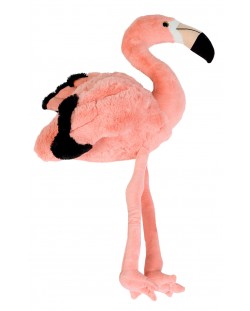 Плюшена играчка Morgenroth Plusch - Фламинго с бляскави очи, 75 cm