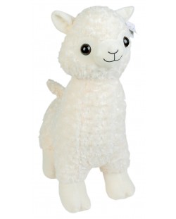Плюшена играчка Morgenroth Plusch - Бяла алпака, 67 cm