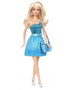 Кукла Mattel - Барби със синя рокля