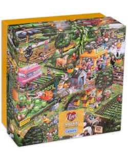 Пъзел Gibsons от 500 части - Обичам градинарството, Майк Джуп, в подаръчна кутия