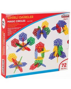Конструктор Pilsan – Magic Circles, 72 части
