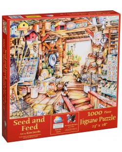 Пъзел SunsOut от 1000 части - Семена и храна, Ким Джейкъбс