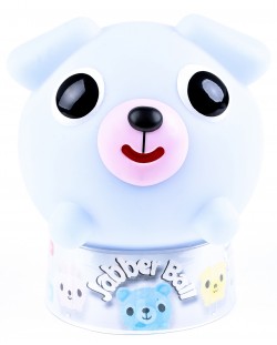 Пищяща гумена играчка Sankyo Toys - Jabber Ball, кученце, синьо