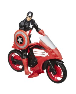 Hasbro Marvel Avengers: Капитан Америка – екшън фигура и превозно средство