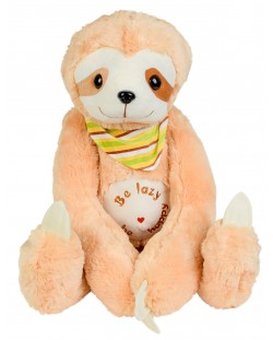 Плюшена играчка Morgenroth Plusch - Бежов ленивец, 90 cm