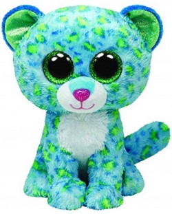 Плюшена играчка TY Beanie Boos - Син леопард Leona, 15 cm