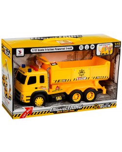 Детска играчка Jinheng Engineering Work Truck Team - Камионче, със звуци и светлини