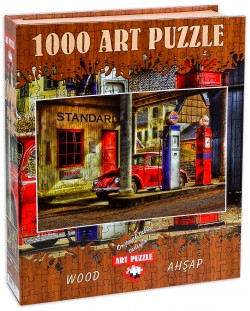 Дървен пъзел Art Puzzle от 1000 части - Гориво, Ерик Бреде