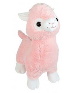 Плюшена играчка Morgenroth Plusch - Розова алпака, 85 cm