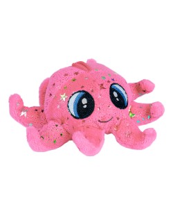 Плюшена играчка Morgenroth Plusch - Розов октопод, 28 cm