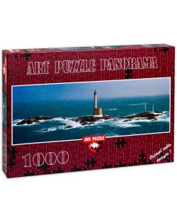 Панорамен пъзел Art Puzzle от 1000 части - Фарът на скалите, Филип Плисон