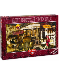 Панорамен пъзел Art Puzzle от 1000 части - Улиците на Париж