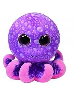 Плюшена играчка TY Beanie Boos - Лилав октопод Legs, 24 cm