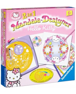 Творчески комплект Ravensburger – Мандала дизайнер 2 в 1 – Hello Kitty