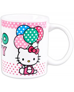 Порцеланова чаша Hello Kitty - Коте с балони