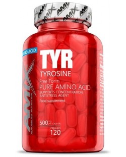 Tyrosine, 500 mg, 120 капсули, Amix