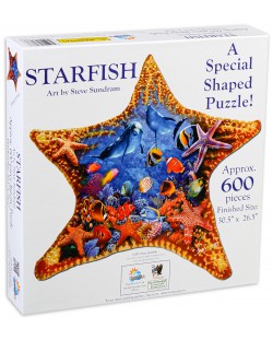 Пъзел SunsOut от 600 части - Морска звезда, Стив Съндрам