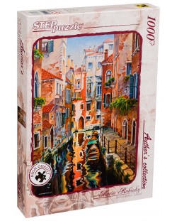 Пъзел Step Puzzle от 1000 части - Венециански канал, Мария Рабинки