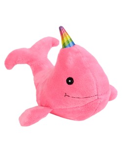 Плюшена играчка Morgenroth Plusch - Розов кит, 22 cm