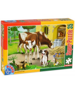 Пъзел D-Toys от 35 части - Крави