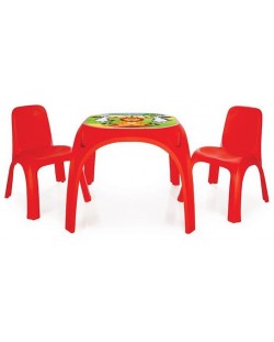 Детска маса със столчета Pilsan King - Червена
