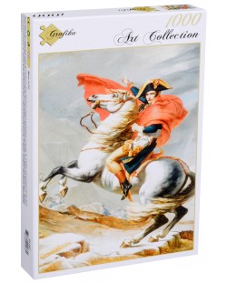 Пъзел Grafika от 1000 части - Наполеон прекосява Алпите, Жак-Луи Давид