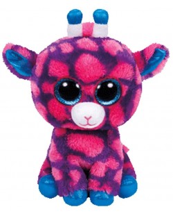 Плюшена играчка TY Beanie Boos - Розово жирафче Sky High, 24 cm