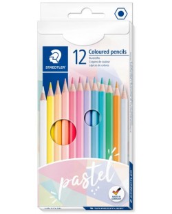Цветни моливи Staedtler Pastel - 12 цвята
