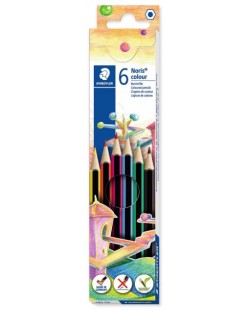 Цветни моливи Staedtler Noris Colour 185 - 6 цвята